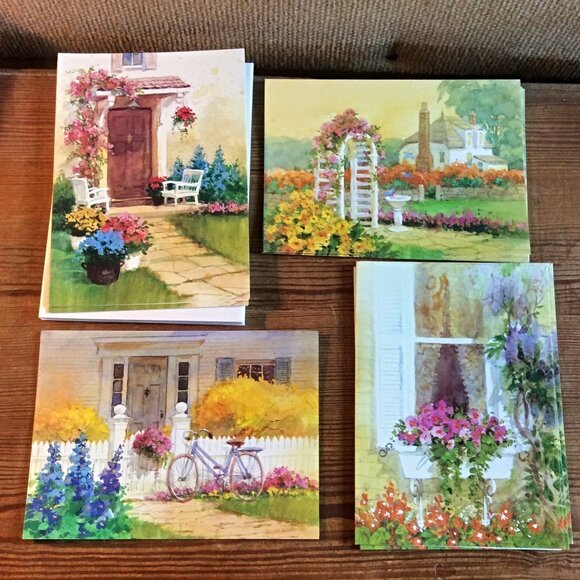 A Sunshine Card Get Well Cards Set of 10 with Envelopes – Floral Cards - Picture 1 of 9